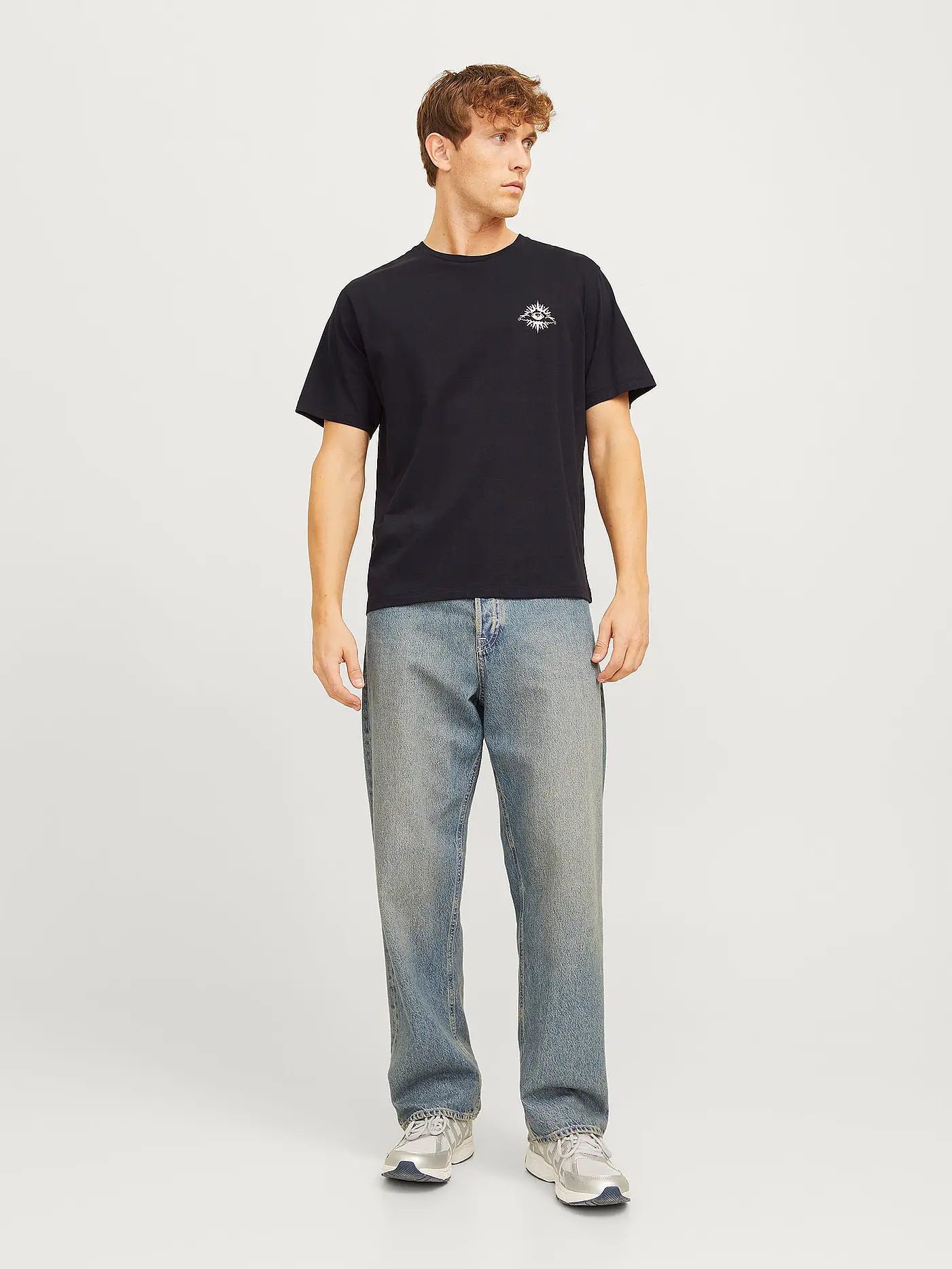 JACK & JONES | T-Shirt JJJACKIE | schwarz